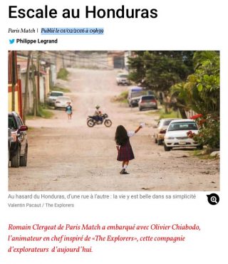 Paris match escale au honduras photo valentin pacaut